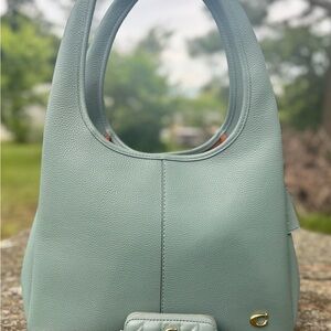 Lana shoulder bag and quilted Wallet (sage)